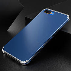 Funda Lujo Marco de Aluminio Carcasa T01 para Oppo R17 Neo Azul