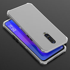 Funda Lujo Marco de Aluminio Carcasa T01 para Oppo R17 Pro Plata