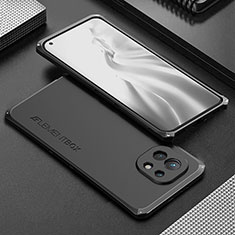 Funda Lujo Marco de Aluminio Carcasa T01 para Xiaomi Mi 11 Lite 5G Negro