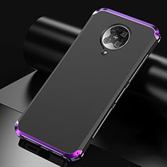 Funda Lujo Marco de Aluminio Carcasa T01 para Xiaomi Poco F2 Pro Morado