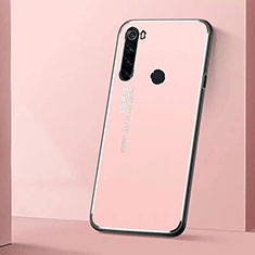 Funda Lujo Marco de Aluminio Carcasa T01 para Xiaomi Redmi Note 8T Rosa