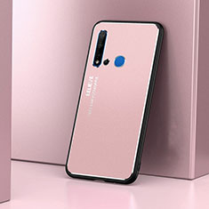 Funda Lujo Marco de Aluminio Carcasa T02 para Huawei Nova 5i Oro Rosa