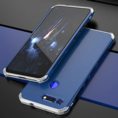 Funda Lujo Marco de Aluminio Carcasa T03 para Huawei Honor View 20 Azul
