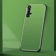 Funda Lujo Marco de Aluminio Carcasa T04 para Huawei Honor 20 Verde