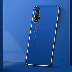 Funda Lujo Marco de Aluminio Carcasa T04 para Huawei Honor 20S Azul