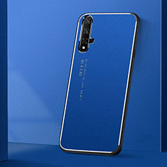 Funda Lujo Marco de Aluminio Carcasa T04 para Huawei Nova 5T Azul