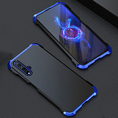 Funda Lujo Marco de Aluminio Carcasa T05 para Huawei Nova 5T Azul