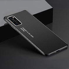 Funda Lujo Marco de Aluminio Carcasa T05 para Huawei P40 Negro