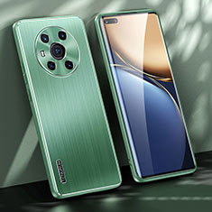 Funda Lujo Marco de Aluminio y Silicona Carcasa Bumper JL1 para Huawei Honor Magic3 5G Verde