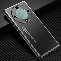 Funda Lujo Marco de Aluminio y Silicona Carcasa Bumper JL1 para Huawei Honor X9b 5G Negro