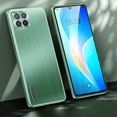 Funda Lujo Marco de Aluminio y Silicona Carcasa Bumper JL1 para Huawei Nova 8 SE 4G Verde