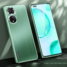 Funda Lujo Marco de Aluminio y Silicona Carcasa Bumper JL1 para Huawei Nova 9 Pro Verde