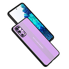 Funda Lujo Marco de Aluminio y Silicona Carcasa Bumper JL1 para Samsung Galaxy S20 FE 5G Morado