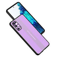 Funda Lujo Marco de Aluminio y Silicona Carcasa Bumper JL1 para Samsung Galaxy S20 Plus 5G Morado