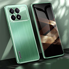 Funda Lujo Marco de Aluminio y Silicona Carcasa Bumper JL1 para Xiaomi Redmi K70 5G Verde