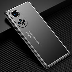 Funda Lujo Marco de Aluminio y Silicona Carcasa Bumper JL2 para Huawei Honor 50 5G Negro