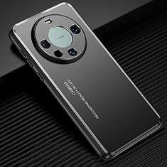 Funda Lujo Marco de Aluminio y Silicona Carcasa Bumper JL2 para Huawei Mate 60 Negro