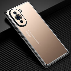 Funda Lujo Marco de Aluminio y Silicona Carcasa Bumper JL2 para Huawei Nova 10 Oro