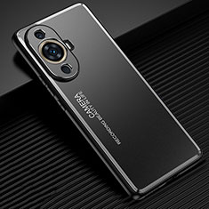 Funda Lujo Marco de Aluminio y Silicona Carcasa Bumper JL2 para Huawei Nova 11 Ultra Negro