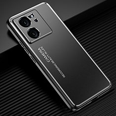 Funda Lujo Marco de Aluminio y Silicona Carcasa Bumper JL2 para Xiaomi Mi 13T 5G Negro