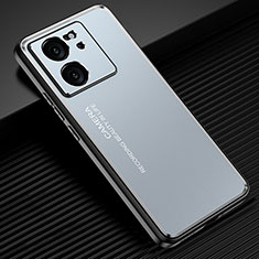 Funda Lujo Marco de Aluminio y Silicona Carcasa Bumper JL2 para Xiaomi Mi 13T Pro 5G Azul