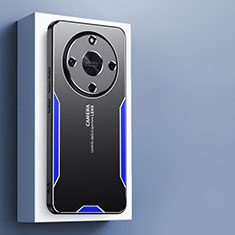 Funda Lujo Marco de Aluminio y Silicona Carcasa Bumper PB1 para Huawei Honor Magic6 Lite 5G Azul