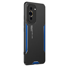 Funda Lujo Marco de Aluminio y Silicona Carcasa Bumper PB2 para Huawei Nova 10 Azul