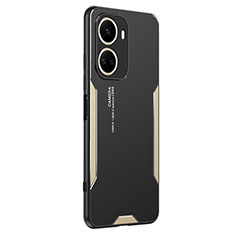 Funda Lujo Marco de Aluminio y Silicona Carcasa Bumper PB2 para Huawei Nova 10 SE Oro