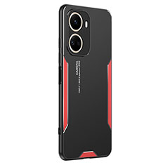 Funda Lujo Marco de Aluminio y Silicona Carcasa Bumper PB2 para Huawei Nova 10 SE Rojo