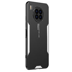 Funda Lujo Marco de Aluminio y Silicona Carcasa Bumper PB2 para Huawei Nova 8i Plata