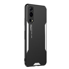 Funda Lujo Marco de Aluminio y Silicona Carcasa Bumper PB2 para Vivo Y75s 5G Oro