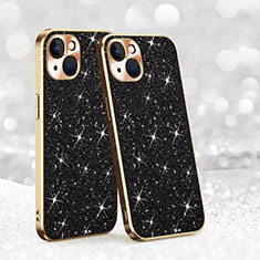 Funda Silicona Carcasa Goma Bling-Bling AC1 para Apple iPhone 13 Negro