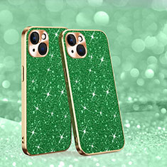 Funda Silicona Carcasa Goma Bling-Bling AC1 para Apple iPhone 13 Verde