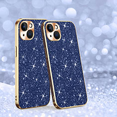 Funda Silicona Carcasa Goma Bling-Bling AC1 para Apple iPhone 14 Plus Azul