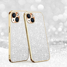 Funda Silicona Carcasa Goma Bling-Bling AC1 para Apple iPhone 14 Plus Plata