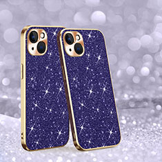 Funda Silicona Carcasa Goma Bling-Bling AC1 para Apple iPhone 15 Morado