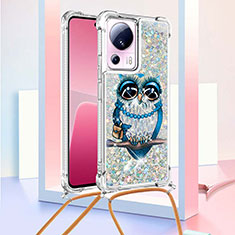 Funda Silicona Carcasa Goma Bling-Bling con Acollador Cordon Lanyard S02 para Xiaomi Civi 2 5G Multicolor