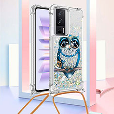 Funda Silicona Carcasa Goma Bling-Bling con Acollador Cordon Lanyard S02 para Xiaomi Redmi K60 5G Multicolor