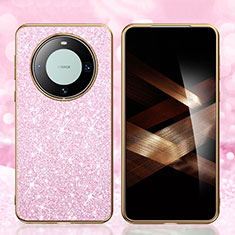 Funda Silicona Carcasa Goma Bling-Bling GS1 para Huawei Mate 60 Pro+ Plus Oro Rosa