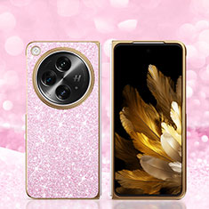 Funda Silicona Carcasa Goma Bling-Bling GS1 para Oppo Find N3 5G Oro Rosa