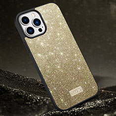 Funda Silicona Carcasa Goma Bling-Bling LD1 para Apple iPhone 13 Pro Oro