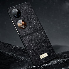 Funda Silicona Carcasa Goma Bling-Bling LD1 para Huawei P50 Pocket Negro