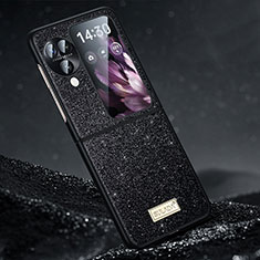 Funda Silicona Carcasa Goma Bling-Bling LD1 para Oppo Find N3 Flip 5G Negro