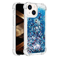 Funda Silicona Carcasa Goma Bling-Bling S01 para Apple iPhone 15 Azul