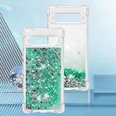 Funda Silicona Carcasa Goma Bling-Bling S01 para Google Pixel 7a 5G Verde