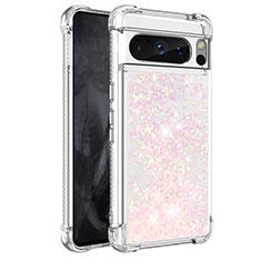 Funda Silicona Carcasa Goma Bling-Bling S01 para Google Pixel 8 Pro 5G Rosa