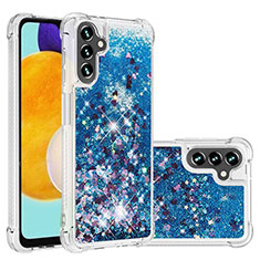 Funda Silicona Carcasa Goma Bling-Bling S01 para Samsung Galaxy A04s Azul