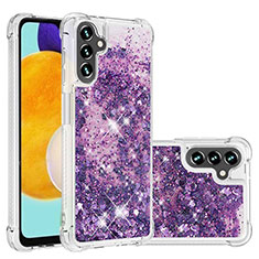 Funda Silicona Carcasa Goma Bling-Bling S01 para Samsung Galaxy A13 5G Morado