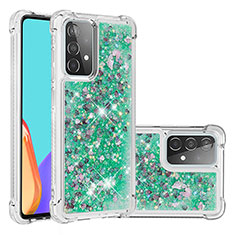 Funda Silicona Carcasa Goma Bling-Bling S01 para Samsung Galaxy A52s 5G Verde