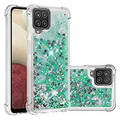 Funda Silicona Carcasa Goma Bling-Bling S01 para Samsung Galaxy M12 Verde